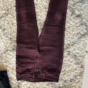 Maroon corduroy pants